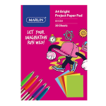 Marlin A4 paper pad 50 sheets 80gsm Bright assorted 